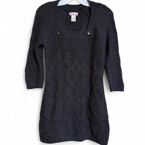 Gray cable knit sweater dress Size Medium